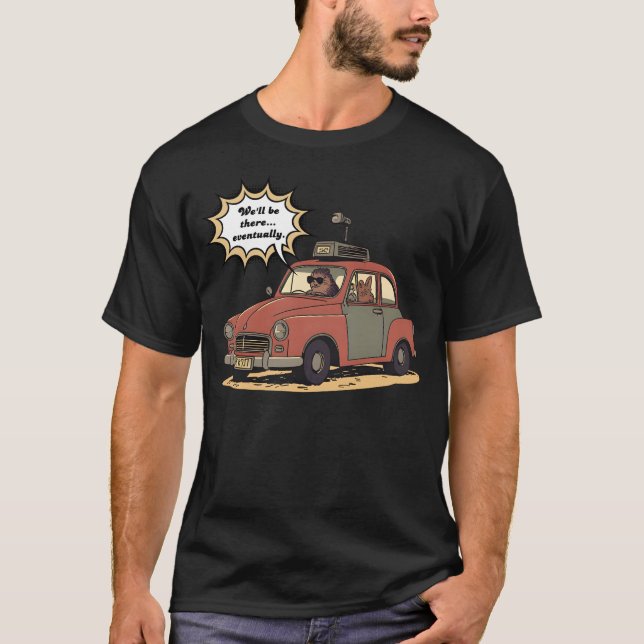Camiseta Aventura de viaje por carretera de dibujos animado (Anverso)