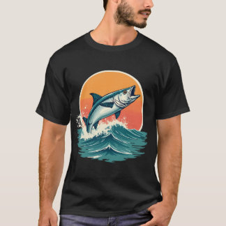 Camiseta Aventura del atún de Florida tropical al atardecer
