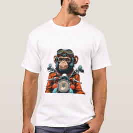 Camiseta Aventura del chimpancé en bicicleta