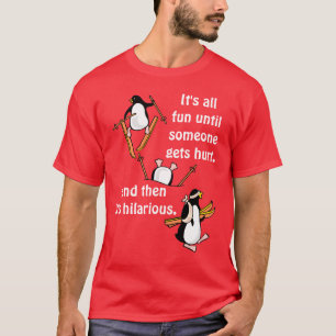 Camiseta Aventura del esquí del pingüino