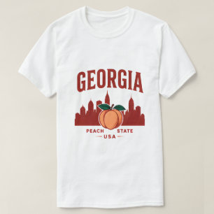Camiseta Aventura del estado del melocotón de Georgia
