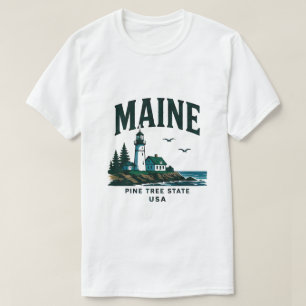Camiseta Aventura del faro de Maine