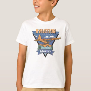Camiseta Aventura del hidroavión de la aviación