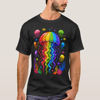Camiseta Aventura del Océano de Medusas Brillantes para Ama