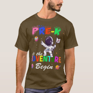 Camiseta Aventura del profesor pre-K Comienza el primer día