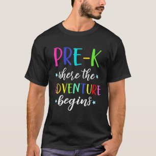 Camiseta Aventura del profesor preescolar comienza el prime