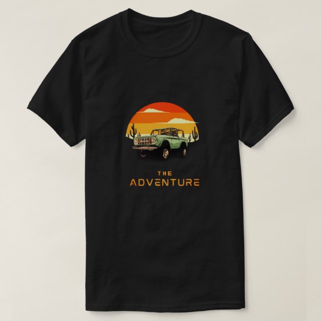 Camiseta Aventura desértica fuera de carretera (Diseño del anverso)