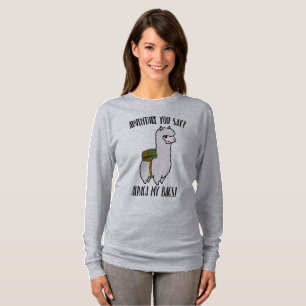 Camiseta ¿Aventura divertida de la alpaca que usted dice?
