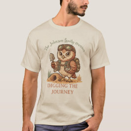 Camiseta Aventura divertida del búho excavador: regalo de v