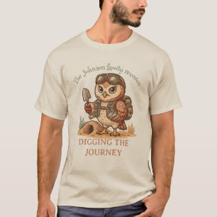 Camiseta Aventura divertida del búho excavador: regalo de v