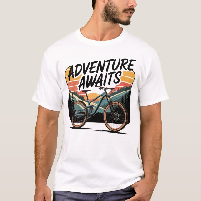 Camiseta Aventura en bicicleta (Anverso)