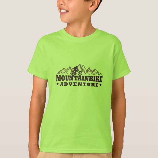 Camiseta Aventura en bicicleta de montaña (Anverso)