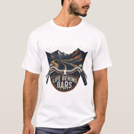 Camiseta Aventura en bicicleta de vida detrás de las rejas 