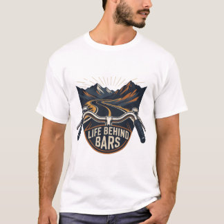 Camiseta Aventura en bicicleta de vida detrás de las rejas 