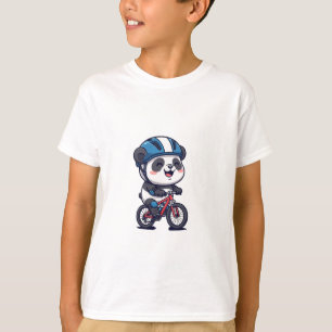 Camiseta Aventura en bicicleta Panda Kids
