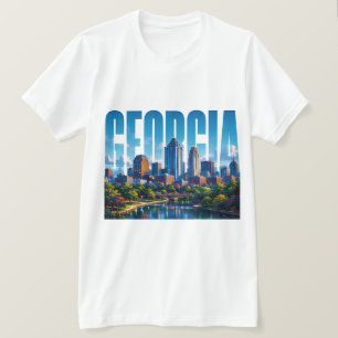 Camiseta Aventura en la ciudad sureña del horizonte de Atla