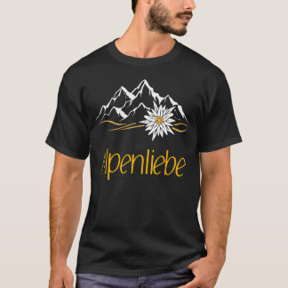 Camiseta Aventura en la montaña de Edelweiss de amor de los