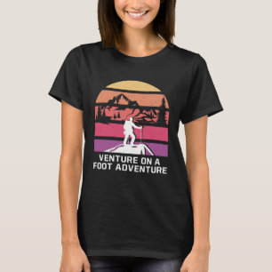 Camiseta Aventura en un camping de excursión a pie