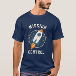 Camiseta Aventura Espacial Cohete de Control de Misión