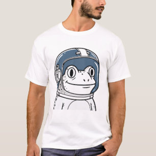 Camiseta Aventura espacial de la rana astronauta linda