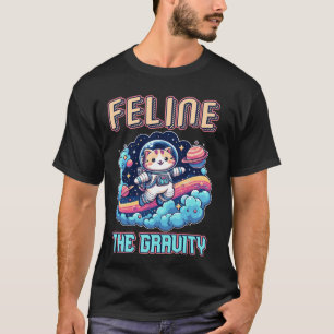 Camiseta Aventura Espacial del Gato Astronauta Felino La Gr