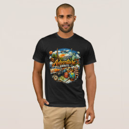 Camiseta Aventura Espera Collage Vintage Vacaciones Viaje