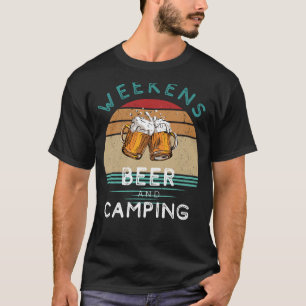 Camiseta ¡Aventura espera! Fines de semana con cerveza y ca
