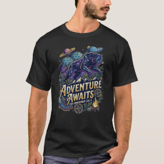 Camiseta Aventura Espera Gráfico de Viaje al Aire
