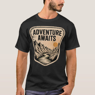 Camiseta Aventura Espera Puesta de Sol Río de Montaña