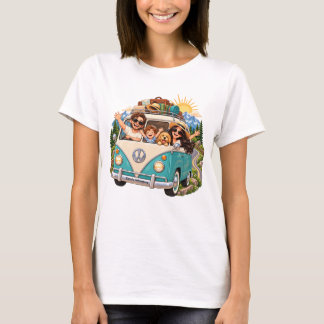 Camiseta Aventura Familiar – Viaje por la Carretera Vintage