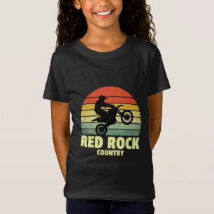 Camiseta Aventura Motocross Retro - País Rock Rojo