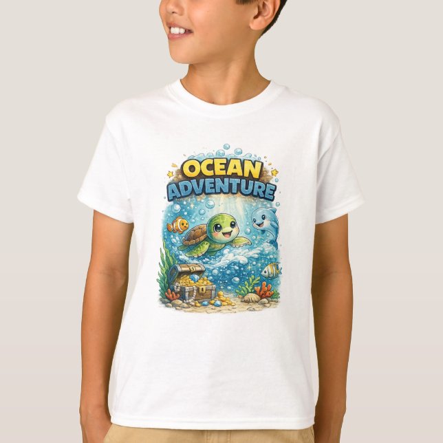 Camiseta Aventura Oceánica (Anverso)