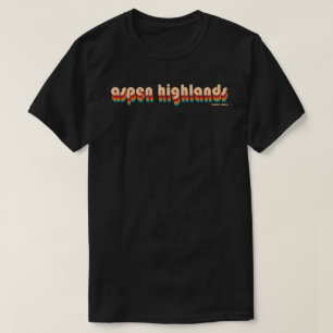 Camiseta Aventura para esquiar Retro Aspen Highlands