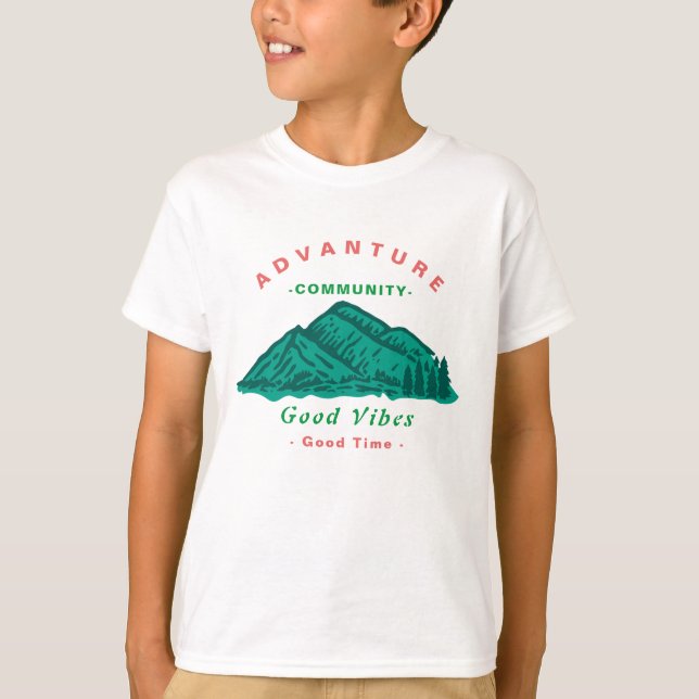 Camiseta Aventura para niños (Anverso)