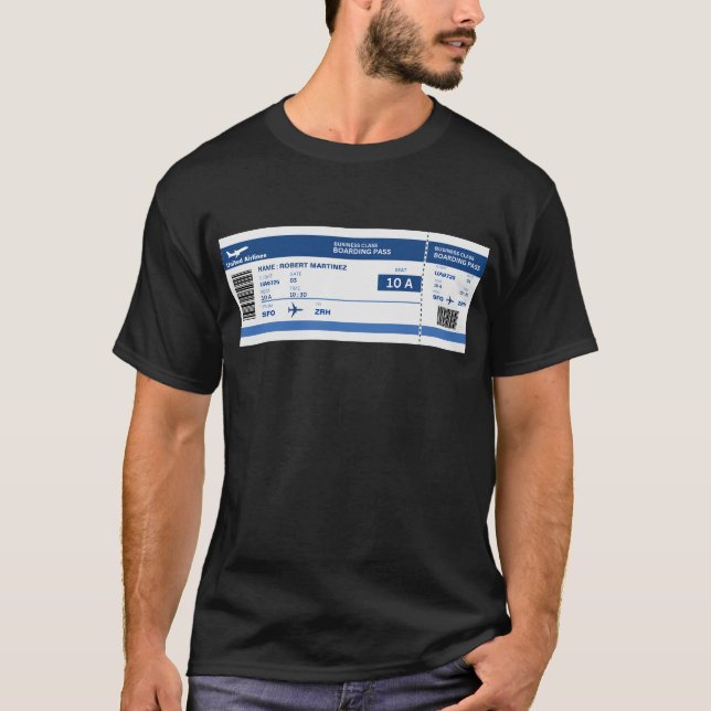 Camiseta Aventura para tarjetas de embarque (Anverso)