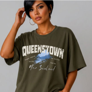 Camiseta Aventura personalizada en Queenstown Nueva Zelanda