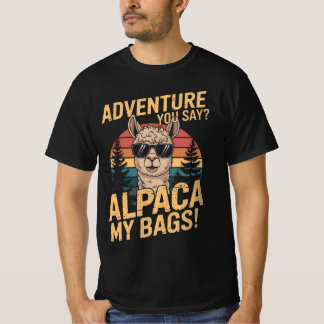 Camiseta ¿Aventura que dices? Alpaca My Bags Vintage Funny