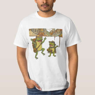 Camiseta aventura ranas cuento corto