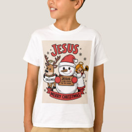 Camiseta Aventura religiosa de navidades: Hombre de nieve, 