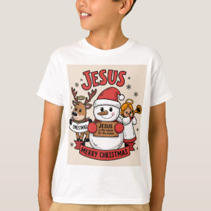 Camiseta Aventura religiosa de navidades: Hombre de nieve, 