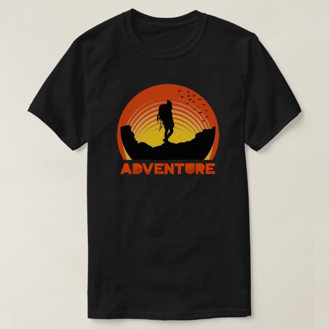 Camiseta Aventura Retro Verano (Diseño del anverso)