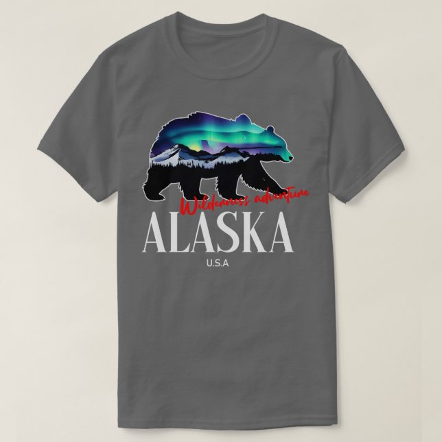 Camiseta Aventura salvaje Alaska USA TShirt (Diseño del anverso)