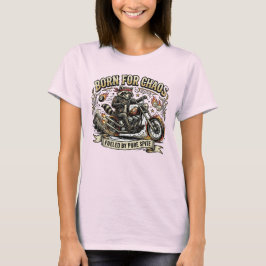 Camiseta Aventura Salvaje de Mapache Motociclista Rebelde