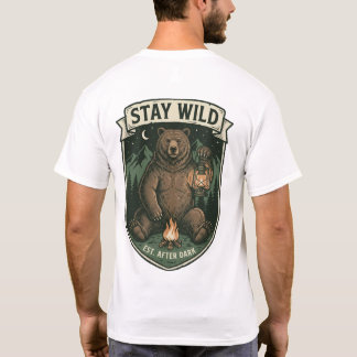 Camiseta Aventura Salvaje Oso Tierra Salvaje