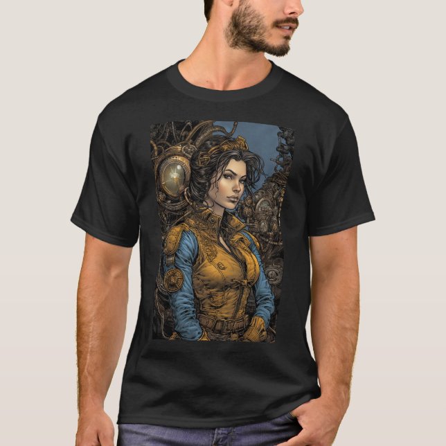 Camiseta Aventura steampunk (Anverso)
