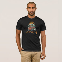 Camiseta Aventura Vintage Overland 4x4 Escapa de la Ciudad