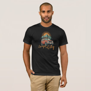 Camiseta Aventura Vintage Overland 4x4 Escapa de la Ciudad
