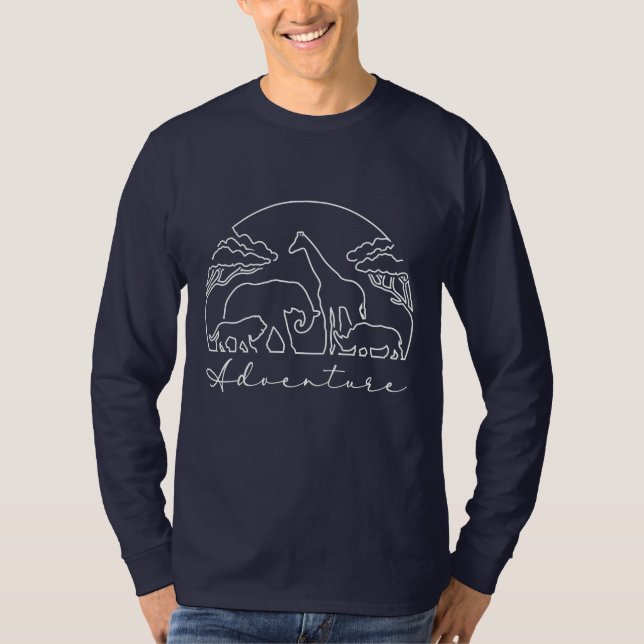 Camiseta Aventura y Safari en África (Anverso)
