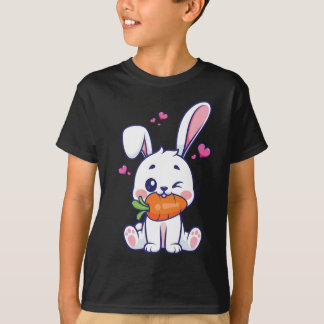 Camiseta Aventuras Adorables: Únete al Conejo Lleno de Dive