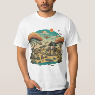 Camiseta Aventuras caprichosas en el área de juegos